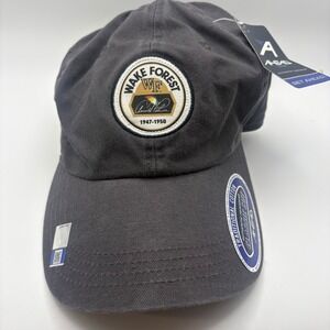 NOS Wake Forest AHEAD Arnold Palmer Golf Hat Classic Cut One Size Grey Athletic